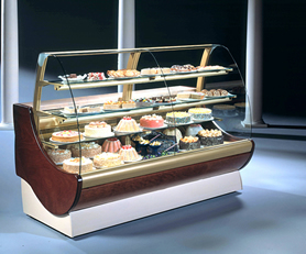 AR Glass Display Cabinet for Food